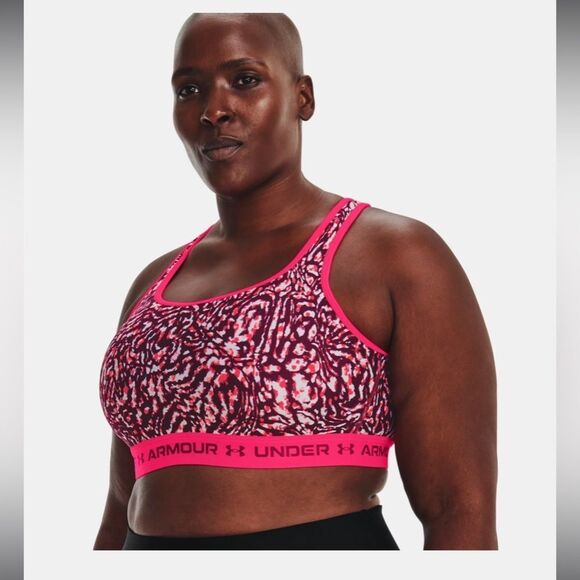 NWT Under Armour Sports Bra Hot Pink 2X 42DD - Picture 3 of 8